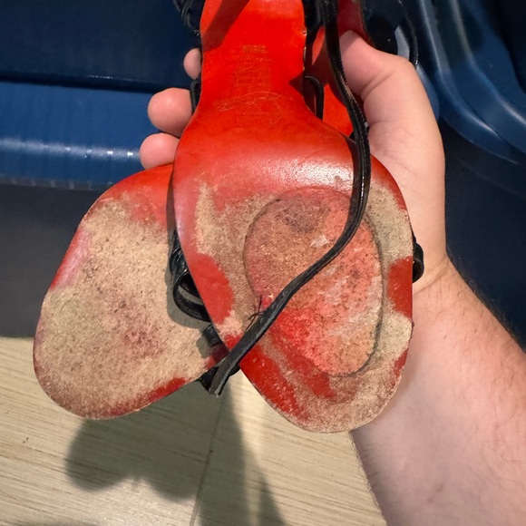 Christian Louboutin Black Patent Leather Heels - Picture 8 of 10